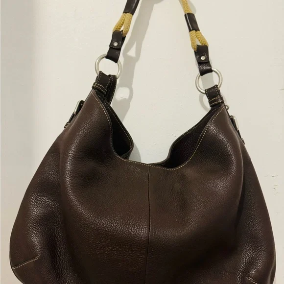 Prada Brown Leather Hobo Bag - Picture 3 of 7